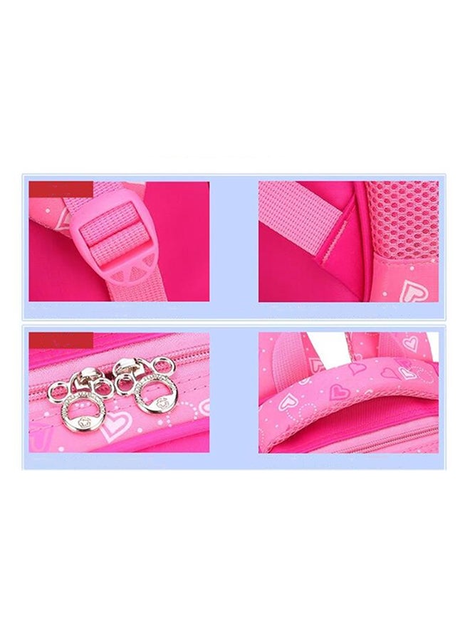 Casual School Backpack Pink/Purple/Red  - Image 3