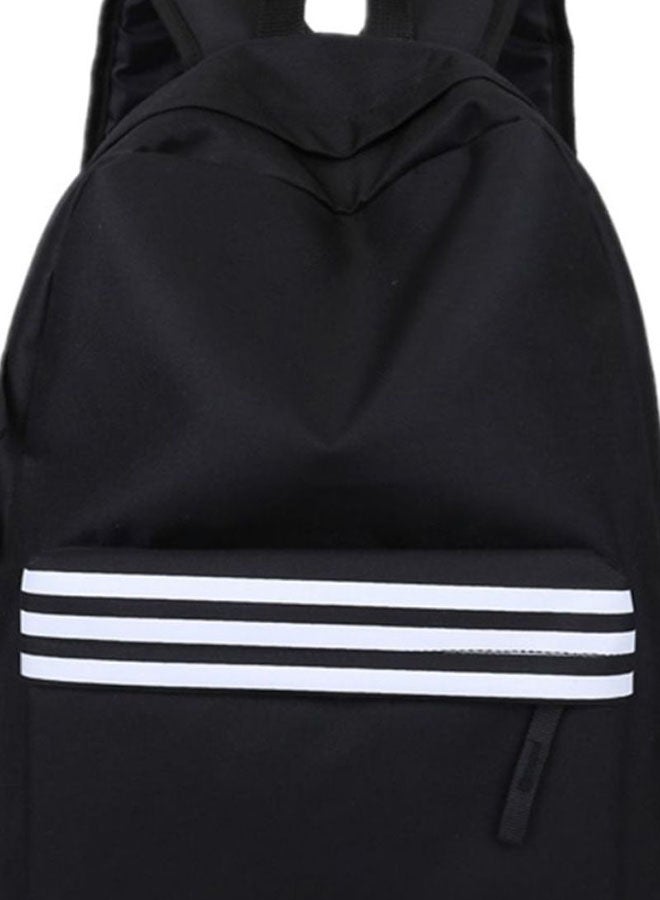 حقيبة ظهر بتصميم عصري وسعة كبيرة أسود/ أبيض - Image 2