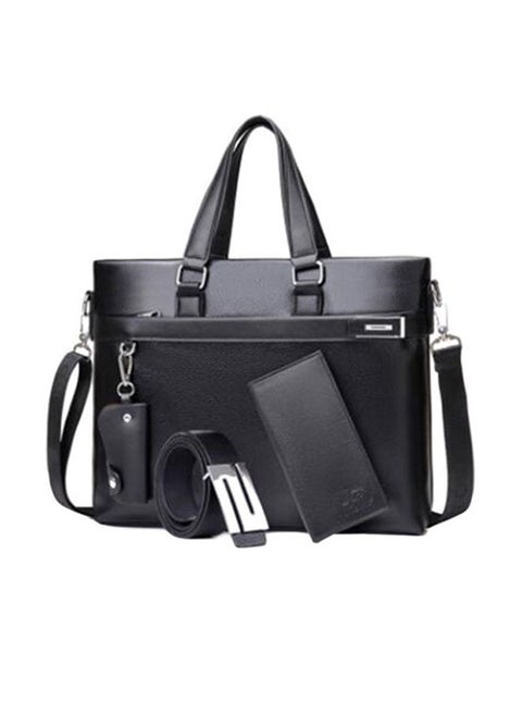 Business Diagonal Messenger Bag Black