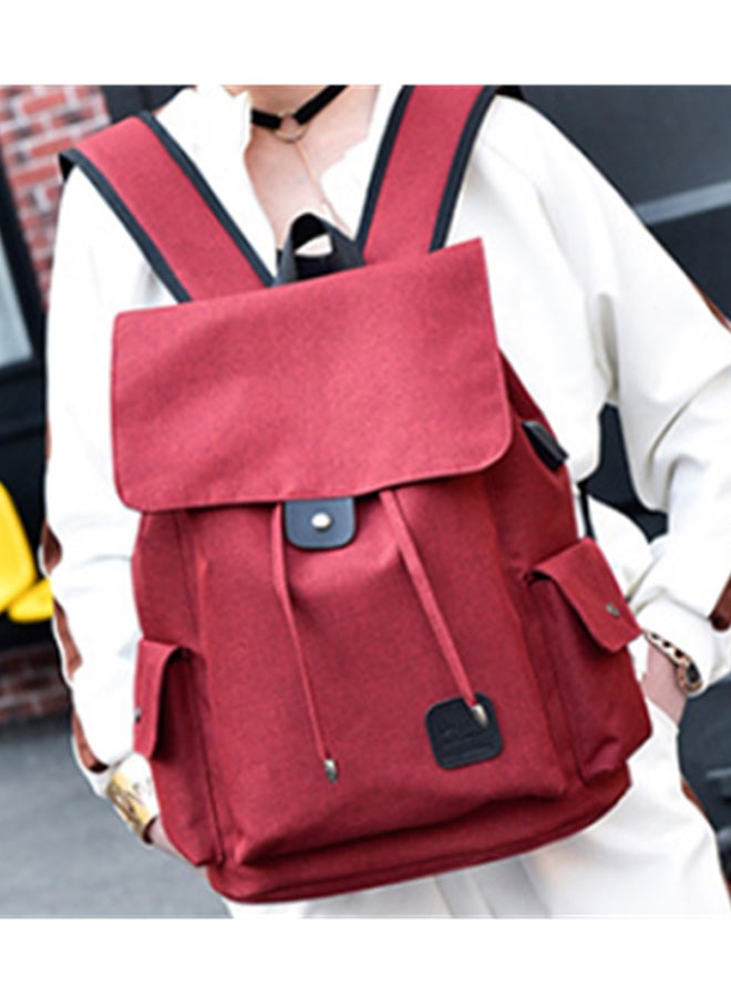 Multifunction USB Backpack Red  - Image 3