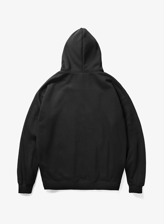 Casual Shawn Das Embroideried Loose Hoodie Black - Image 2
