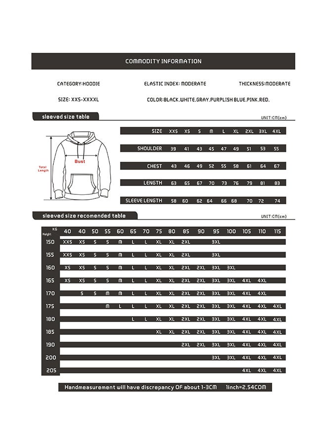 Casual Shawn Das Embroideried Loose Hoodie Black - Image 3