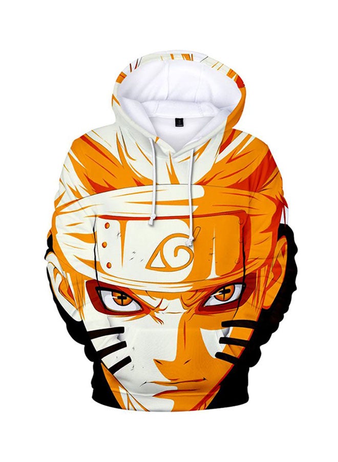هودي كاجوال بأكمام طويلة مطبوع عليه بطل سلسلة "Naruto" متعدد الألوان  - Image 1