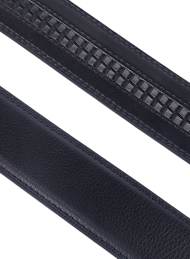 Leather Belt Black/Silver  - Image 4
