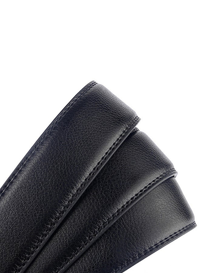 Leather Belt Black/Silver  - Image 5