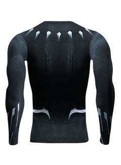 Generic Long Sleeve Printed Sweatshirt Black  - Image 2