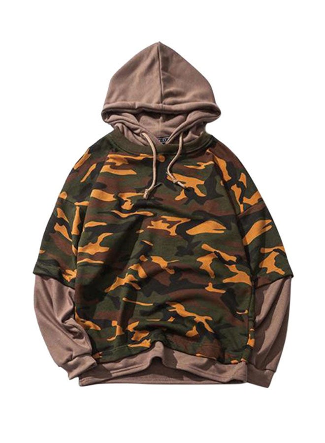 Long Sleeve Printed Hoodie Multicolour - Image 1