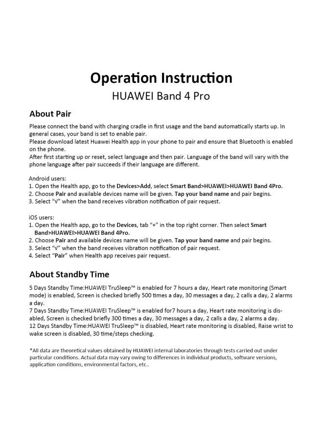 HUAWEI Band 4 Pro Fitness Tracker Cinnabar Red - Image 4