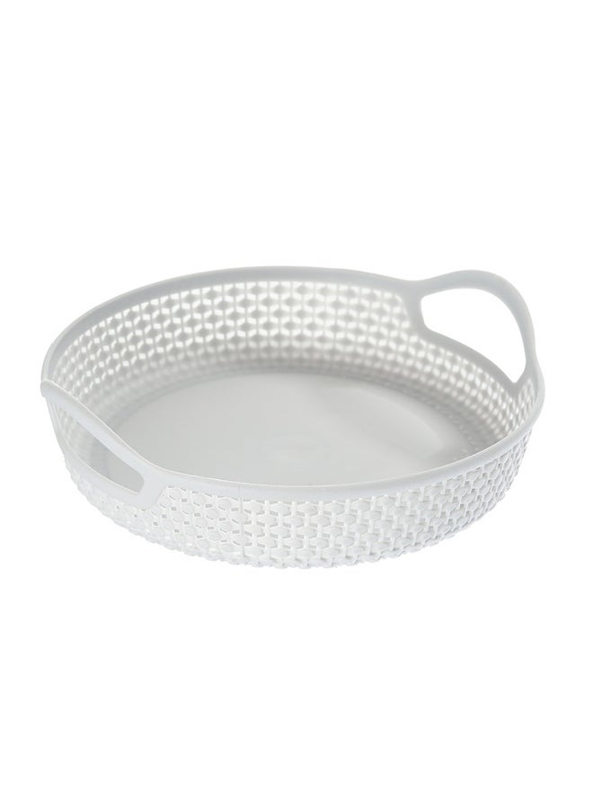 LAWAZIM 4-Piece Round Plastic Food Basket Pink/Yellow/Blue - Image 4