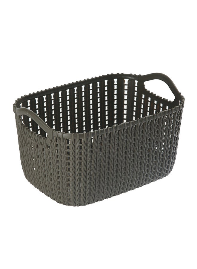 LAWAZIM - 4-Piece Rectangular Plastic Storage Basket Set Multicolour 24x17x12cm - Image 1