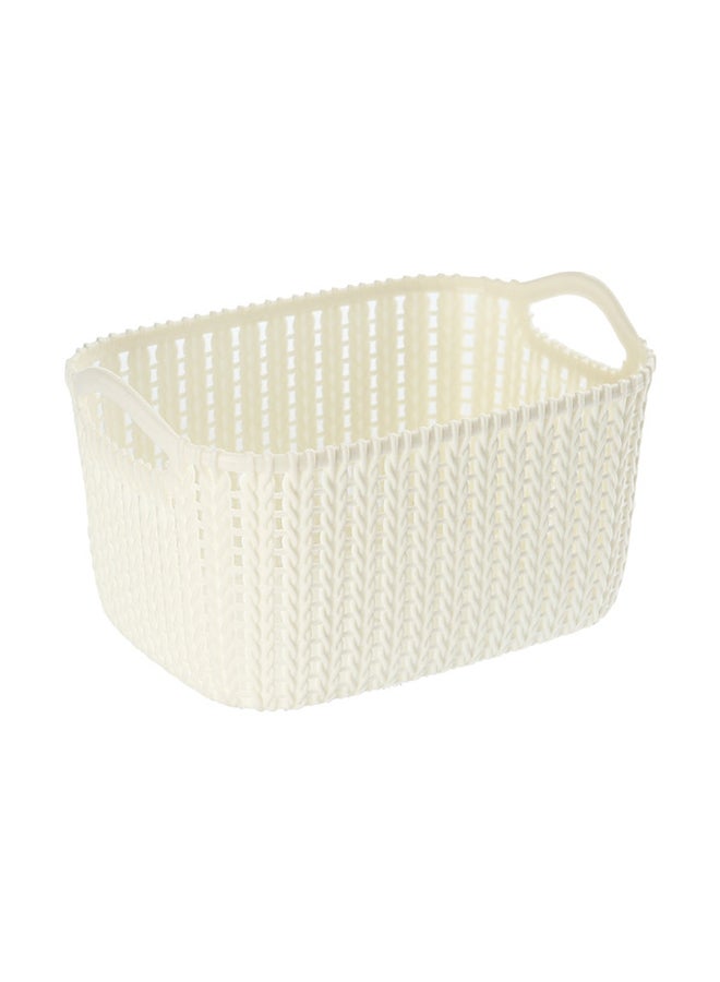 LAWAZIM - 4-Piece Rectangular Plastic Storage Basket Set Multicolour 24x17x12cm - Image 1