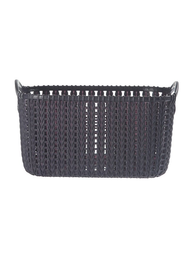 LAWAZIM - 4-Piece Rectangular Plastic Storage Basket Set Multicolour 24x17x12cm - Image 1