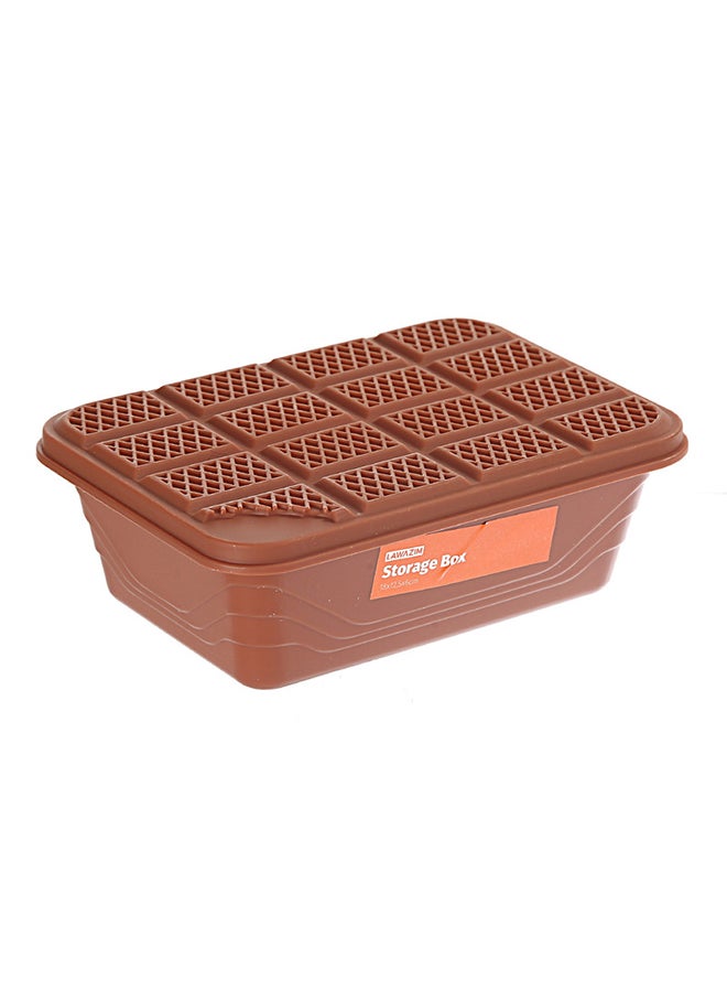 LAWAZIM 9-Piece Plastic Container Storage Box Set Brown/Blue/Pink Big Container 21x15x7 cm, Medium Container 18x12.5x6 cm, Small Container 15.5x10.5x5cm  - Image 4