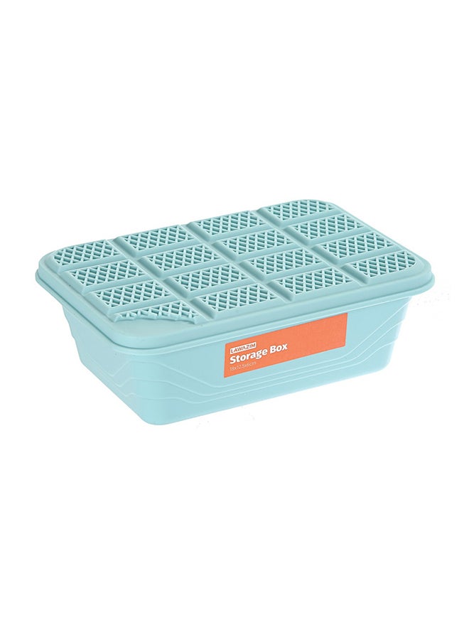 9-Piece Plastic Container Storage Box Set Brown/Blue/Pink Big Container 21x15x7 cm, Medium Container 18x12.5x6 cm, Small Container 15.5x10.5x5cm
