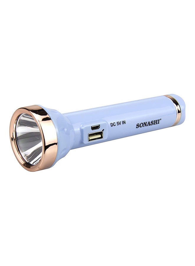Rechargeable LED Torch With Micro USB And Mobile Charge Function SPLT-121U Assorted