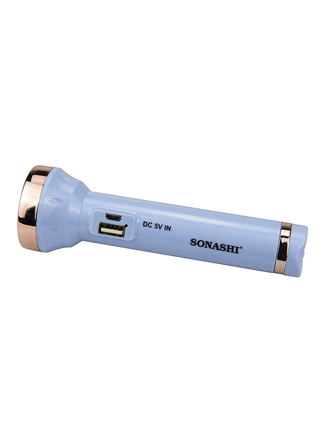 Rechargeable LED Torch With Micro USB And Mobile Charge Function SPLT-121U Assorted