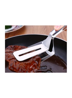 Generic Stainless Steel Barbecue Steak Tong Silver 26x7.4cm  - Image 5