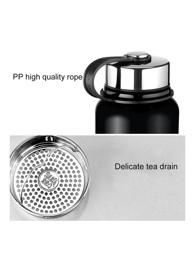 Generic - Stainless Steel Vacuum Thermos Water Bottle Black 1100ml - Image 1