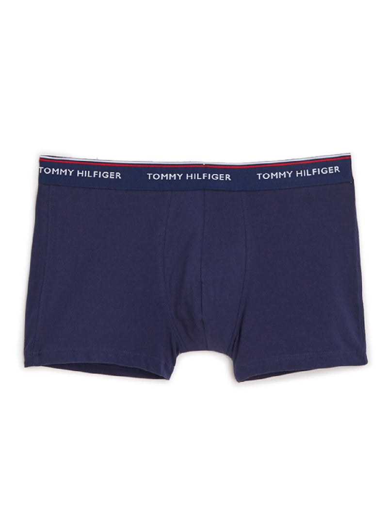 TOMMY HILFIGER - Signature Branding Waist Boxer Brief, Pack Of 3 Navy - Image 1