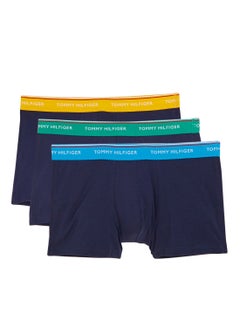 Solid Pattern Boxer Brief, Pack Of 3 Navy