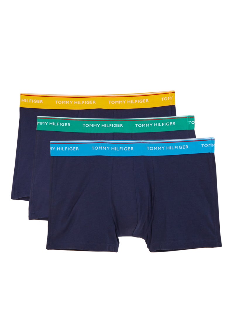 TOMMY HILFIGER - Solid Pattern Boxer Brief, Pack Of 3 Navy - Image 1