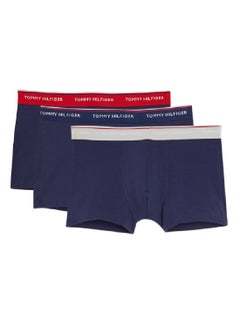 Signature Branding Waist Boxer Brief, Pack Of 3 Navy