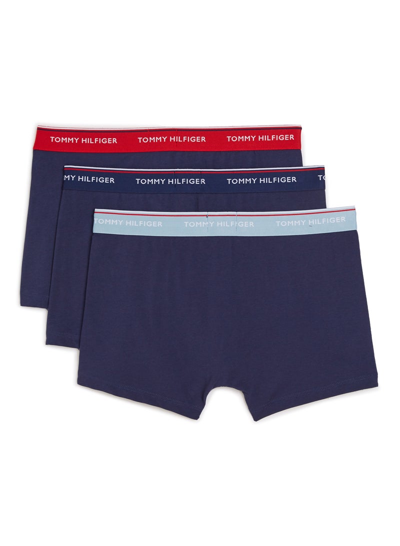 TOMMY HILFIGER - Signature Branding Waist Boxer Brief, Pack Of 3 Navy - Image 1