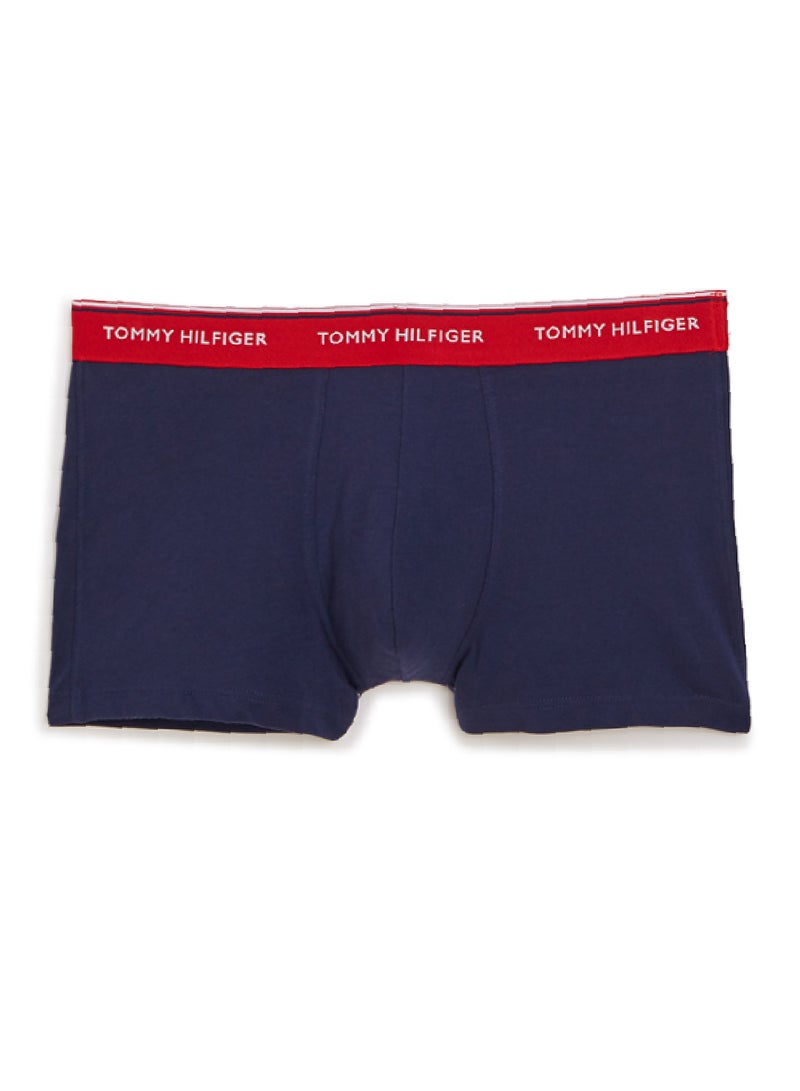 TOMMY HILFIGER - Signature Branding Waist Boxer Brief, Pack Of 3 Navy - Image 1
