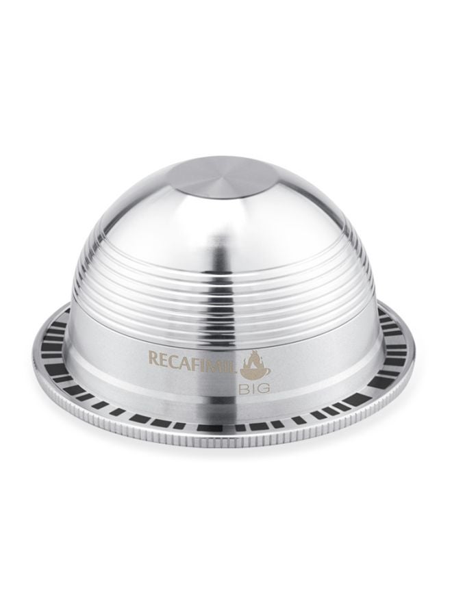 RECAFIMIL Reusable Coffee Filter With Coffee Capsule Pod And Brush Silver 3.67x2.69centimeter - Image 2