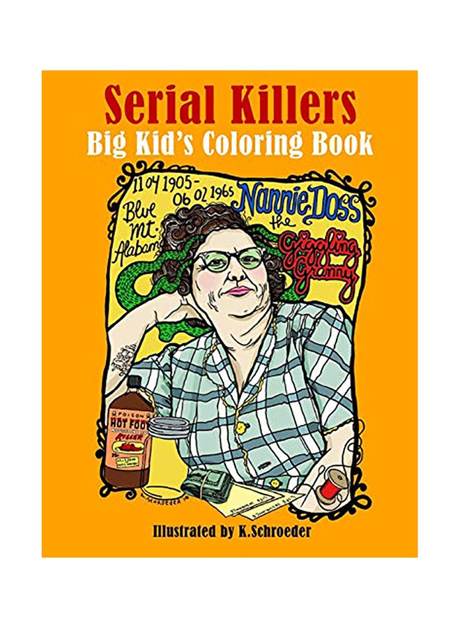 Serial Killers Adult Coloring Book paperback english