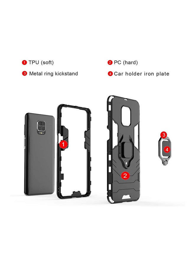 Fankalo Protective Armor Phone Case Cover For Xiaomi Note 9S Black  - Image 3