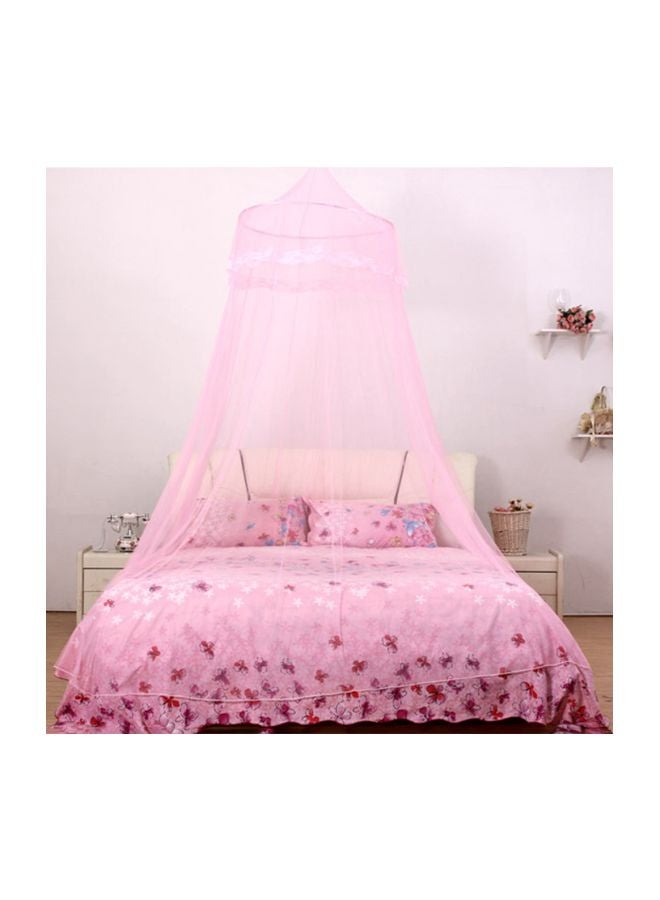 Elegant Canopy Mosquito Net Polyester Pink 60x260x850centimeter - Image 2