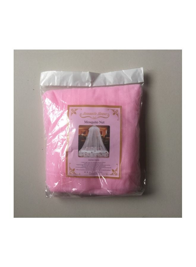 Elegant Canopy Mosquito Net Polyester Pink 60x260x850centimeter - Image 5