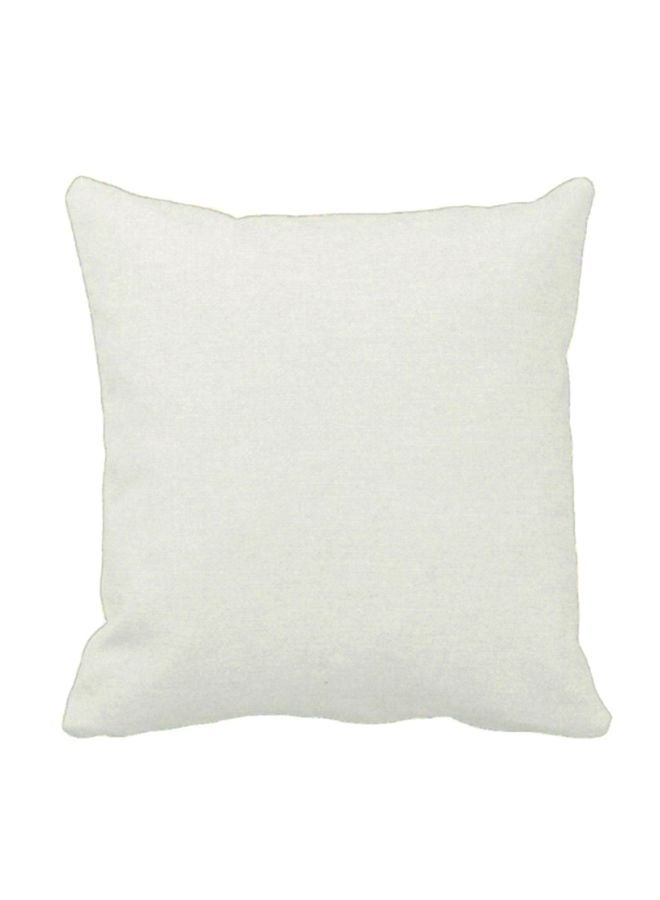 حشوة وسادة مربعة polyester أبيض 18x18بوصة - Image 1