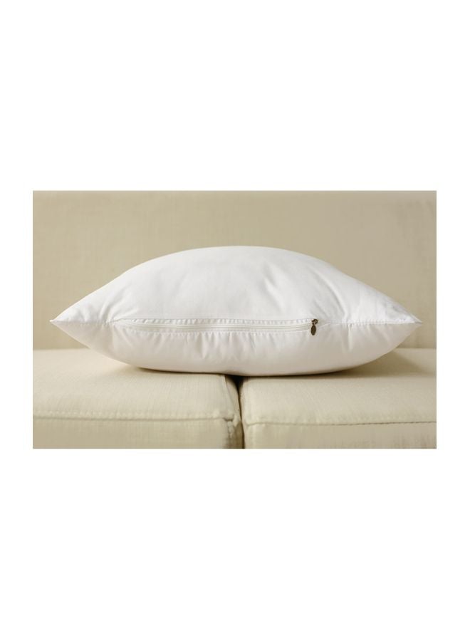 حشوة وسادة مربعة polyester أبيض 18x18بوصة - Image 3