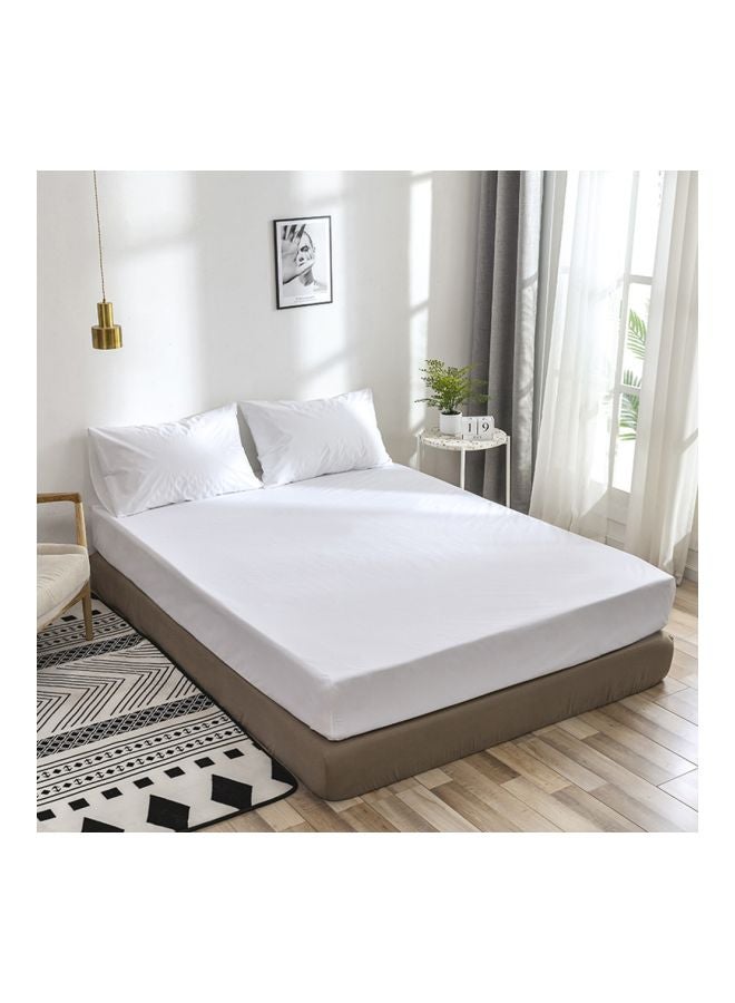 Waterproof Mattress Cover Polyester White 33x23x4cm - Image 3