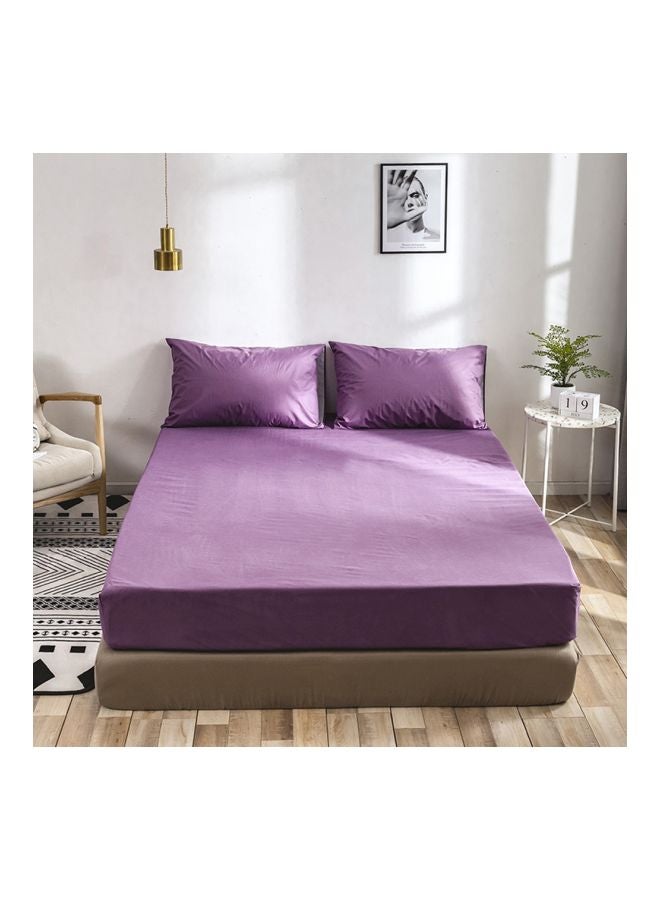 Mattress Encasement Cover Polyester Purple Queen  - Image 1