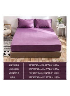 ماركة غير محددة غطاء فراش بوليستر أرجواني Queen  - Image 5