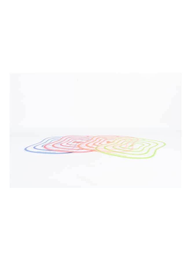4-Piece Printed Place Mats Red/Green/Orange 38x28cm - Image 2