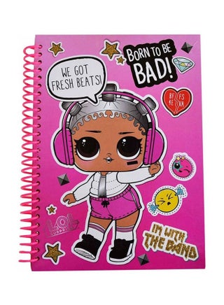 Born To Be Bad A5 Notebook Pink/White/Black - v1592221710/N38608442A_1