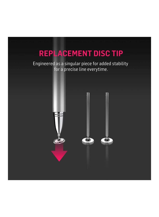 ADONIT Pro 4 New Generation Fine Point Precision Stylus Silver - Image 3