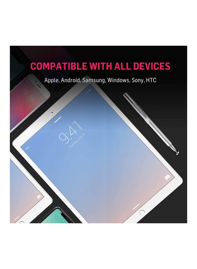 ADONIT Pro 4 New Generation Fine Point Precision Stylus Silver - Image 5