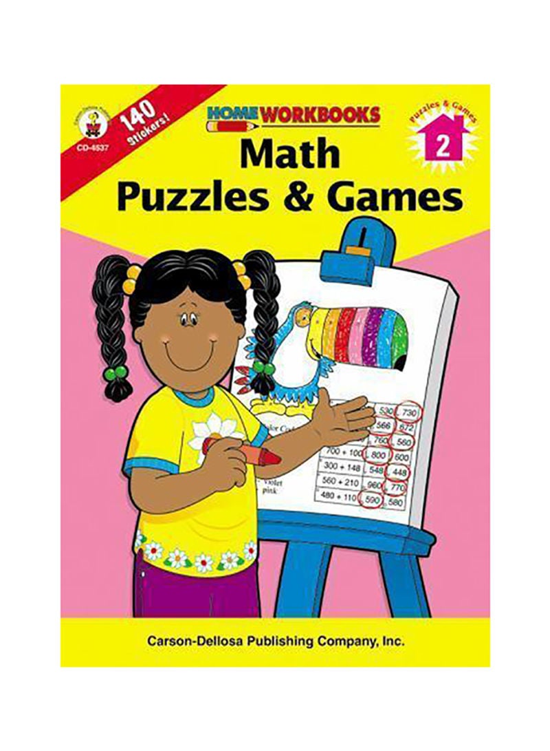 Math Puzzles And Games Paperback English by Carson-Dellosa Publishing Company, Inc. - 37273 