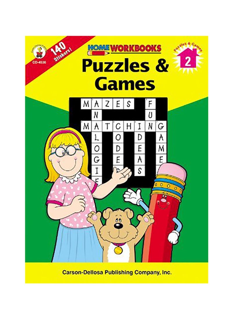 Puzzles And Games - Grade 2 Paperback English by Carson-Dellosa Publishing Company, Inc. - 37257 