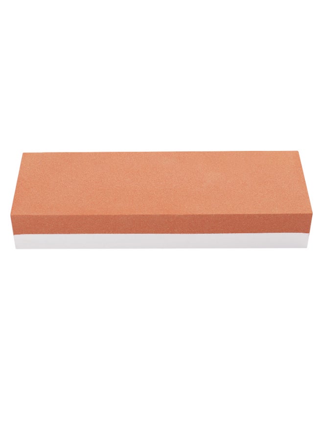 Double-Sided Kitchen Cutter Sharpening Stone Brown/White  - Image 1