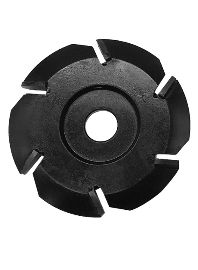Six-Tooth Aperture Angle Grinder Wood Carving Disc Black - Image 1