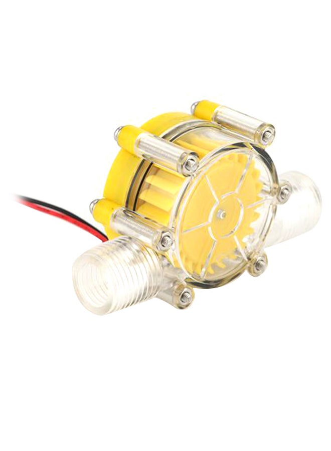 Micro Hydro Tap Stable Waterflow Pump Charge Generator Yellow/Clear - Image 1
