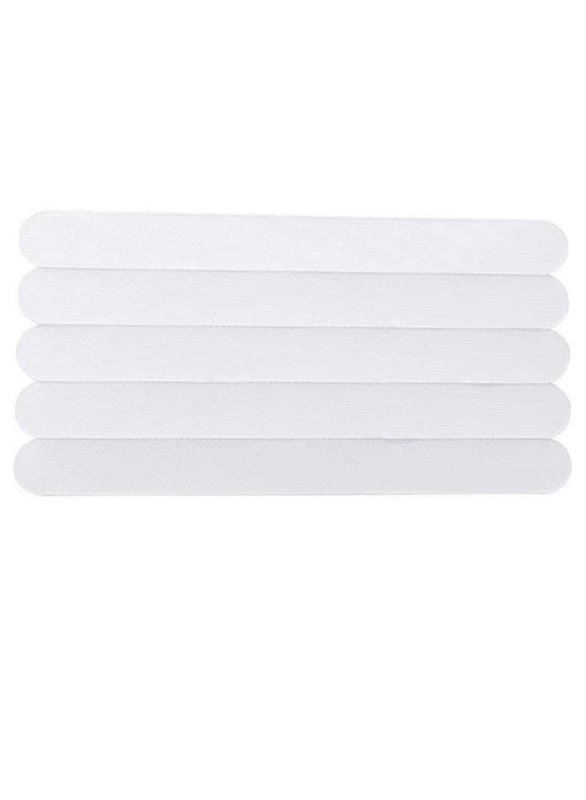 5-Piece Non-Slip Stair Sticker Tape Set For Kitchen Mat White  - Image 1