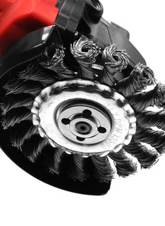 Generic Angle Grinder Knotted Wire Rust Removal Wheel Brush Silver  - Image 3