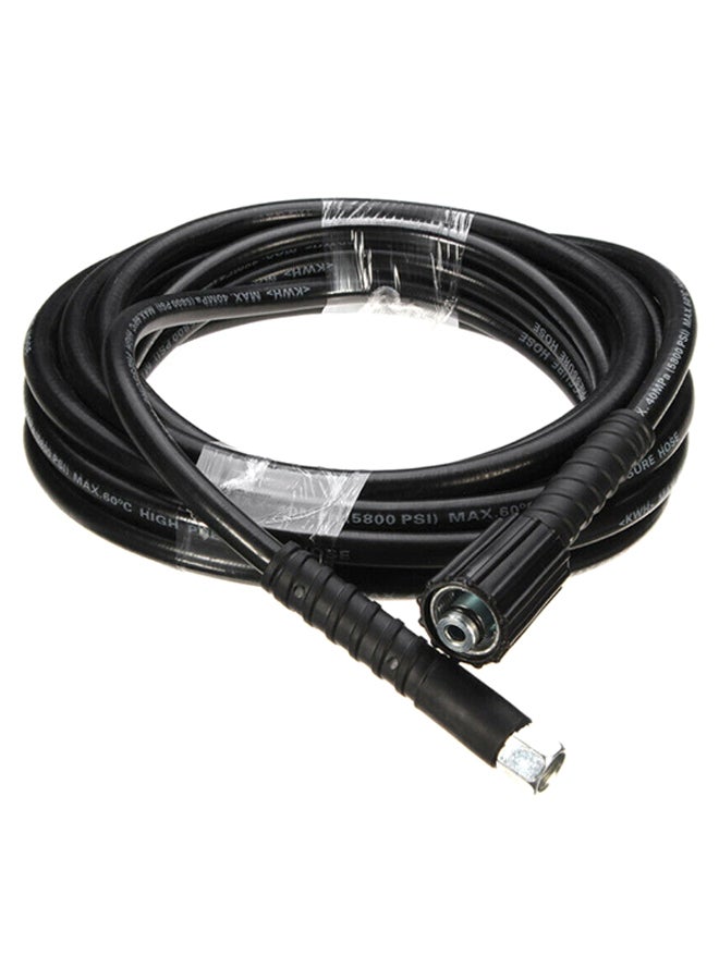 Generic - High Pressure Jet Washer Hose Tube For Karcher K2/K3 Black/Silver 6meter - Image 1